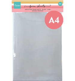 Marianne D LR0067 - Foam sheets- A4 - Black 2 mm