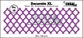Crealies Decorette XL no. 10 gevlochten draadwerk 48x138 mm / CLDRXL10