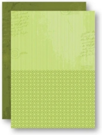 Nellie`s Choice - NEVA029 - Doublesided background sheets A4 - green stripes