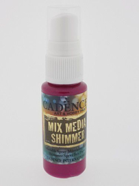 Cadence Mix Media Shimmer metallic spray Magenta 01 139 0007 0025 25 ml