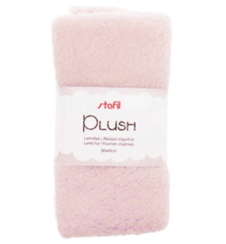 240016-02 - Plush, lamsvel roze, 100% polyester