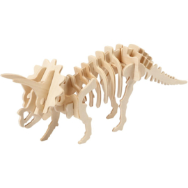 Triceratops - 3D Hout constructieset met APP