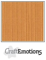 CraftEmotions linnenkarton toffee 30,5x30,5cm