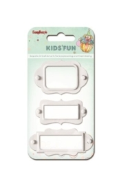 ScrapBerry's Set Of Metal Frames Kids’Fun 3pcs White