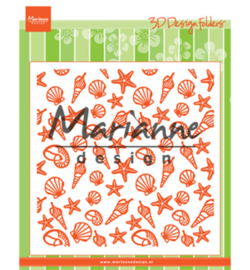 Marianne D Embossing 3D Design Folder  DF3448 - Sea shells