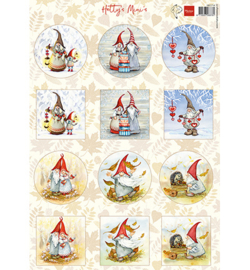Marianne Design - Knipvel - HK1714 - Hetty's Mini's - Gnomes