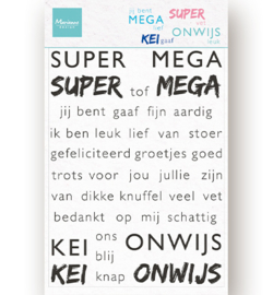 Marianne D - CS1066 - Clear Stamps - SUPER-MEGA-KEI-ONWIJS