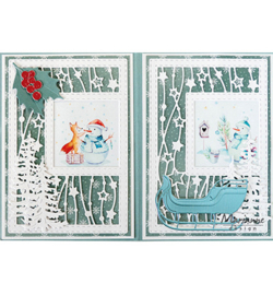 Marianne Design - Knipvel - HK1717 - Hetty's Minis - Snowmen & Santa