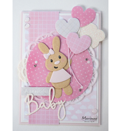 Marianne D Creatables LR0576 - Baby text boy & girl