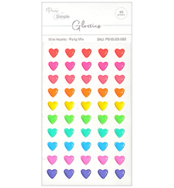 Pure & Simple - PS-GLOS-002 - Mini Hearts, Party Mix