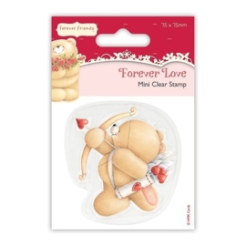 75 x 75mm Clear Stamp - Forever Love - Cupid