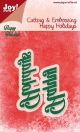 Cutting stencil - Happy Holidays