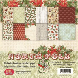 Craft&You North Pole BIG Paper Set 12x12 12 vel CPS-NP30