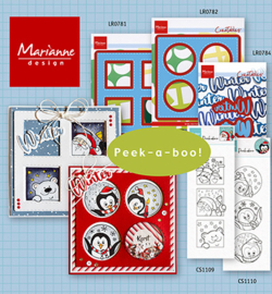 Marianne Design  - CS1109 - Hetty's Peek-a-boo Santa & Friends