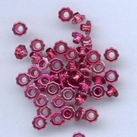 Eyelet Flower 6mm - roze