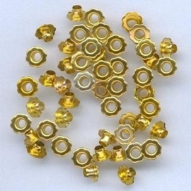 Eyelet Flower 6mm - goud