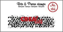 Crealies Clearstamp Bits & Pieces onregelmatige grunge cirkels (lang) CLBP165 21 x 76mm