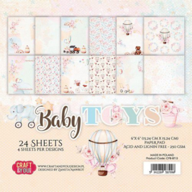 Craft&You Baby Toys Small Paper Pad 6x6 36 vel CPB-BT15