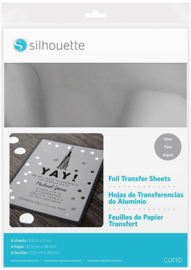 Silhouette Foil Transfer Sheets 21,5cm x 27,9cm Silver