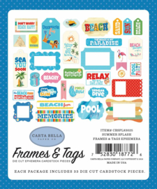 Carta Bella Summer Splash Frames & Tags