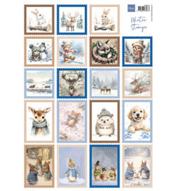 Marianne Design - VK9654 - Knipvel A4, Winter Stamp