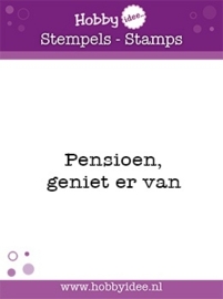 Stempel Pensioen Geniet ervan