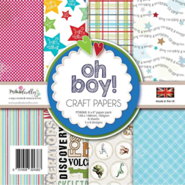 Polkadoodles Oh Boy! 6x6 Inch Paper Pack (PD8068)