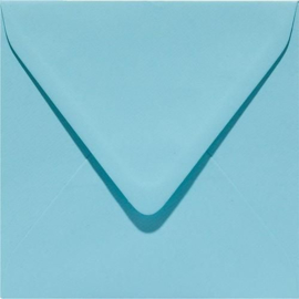 Papicolor Envelop vierk. 14cm azuurblauw 105gr-CV 6 st 303904 - 140x140 mm