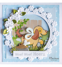 Marianne Design - Creatables - LR0754 - Paw Prints circle