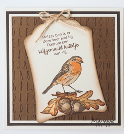 Marianne D Stempel  TC0866 - Tiny's layered Red Robin