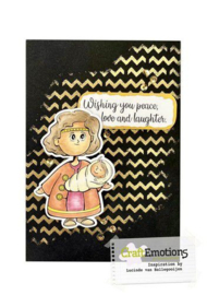 CraftEmotions clearstamps A6 - Christmas crew - Mary Sara Lindenhols