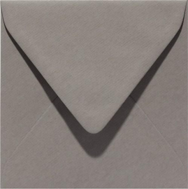 Papicolor Envelop vierk. 14cm muisgrijs 105gr-CV 6 st 303944 - 140x140 mm