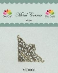 Dixi Craft Metal Corner 35x35 mm goud - MC0006