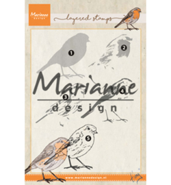 Marianne D Stempel  TC0866 - Tiny's layered Red Robin