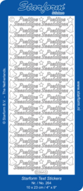 Stickers - Starform - Prettige Feestdagen - 264 - Donker Groen