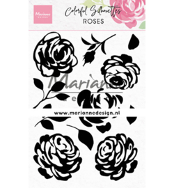 Marianne D Stempel - CS1046 - Colorful Silhouette - Roses