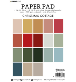 Studio Light  - Paper Pad Essentials A5 -SL-ES-PP53 - Christmas cottage Essentials nr.53