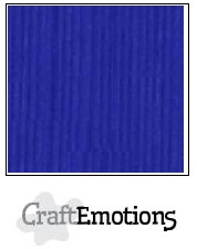CraftEmotions linnenkarton - kobaltblauw LHC-55 A4 250gr