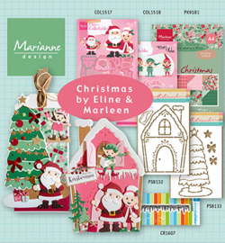 Marianne Design - Papier -  PB7065 - Jolly Christmas