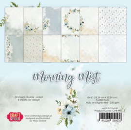 Craft&You Morning Mist Small Paper Pad 6x6 36 vel CPB-MM15