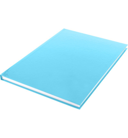 15590 - Dummyboek, blanco hard cover, blauw pastel