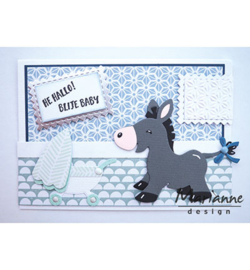 Marianne D Collectable COL1447 - Eline's zebra & donkey