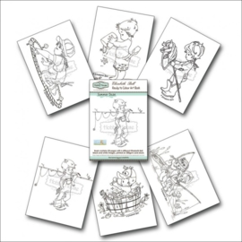 The Hobby House Elisabeth Bell Ready to Colour Art Book - Summer Daze