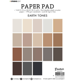 Studio Light  - Paper Pad Essentials A5 -SL-ES-PP51 - Earth Tones Essentials nr.51