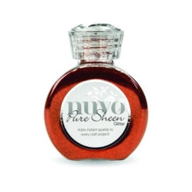 Nuvo Pure sheen glitter - scarlet red 716N