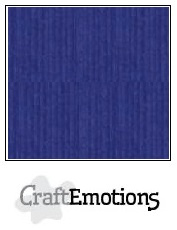 CraftEmotions linnenkarton - saffierblauw LHC-56 A4 250gr