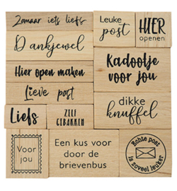 Marianne D - CS1075 - Houtstempel set – Kadopost