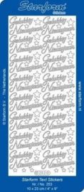 Stickers - Starform - Gelukkig Nieuwjaar - 253 - Zilver