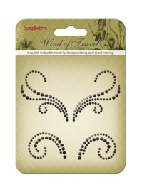 ScrapBerry's Curls Wind Of Travel 3 Strass Swirl (SCB250001076)