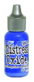 Ranger Distress Oxide Re- inker 14 ml - blueprint sketch TDR56928 Tim Holtz